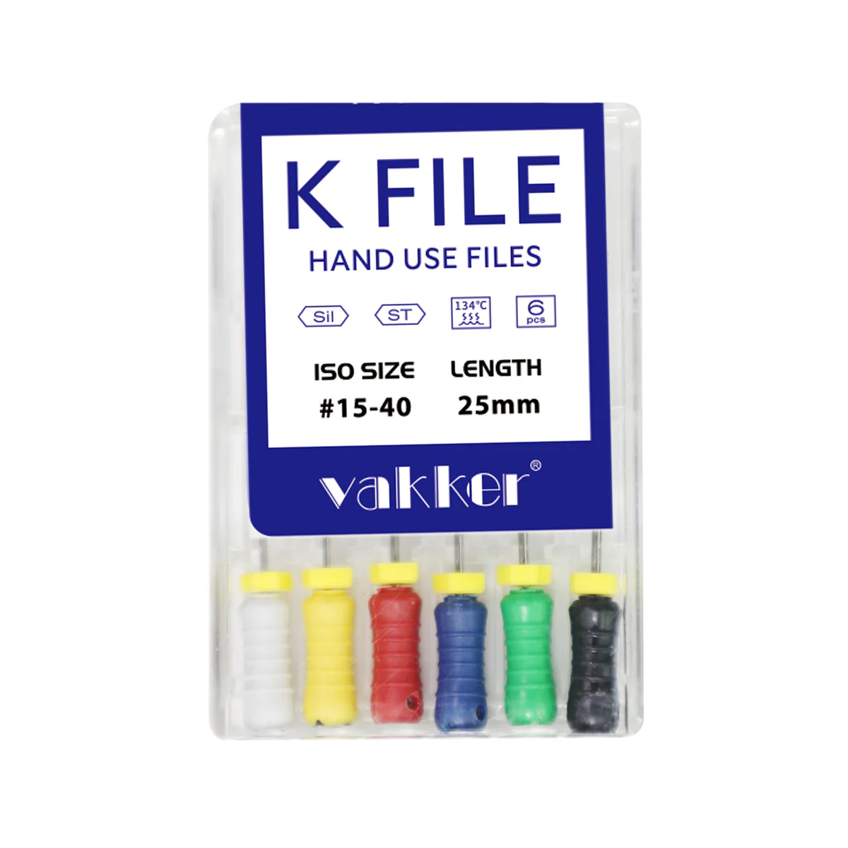 vakker® 3 Pack - Dental K Files Stainless Steel 18pc/3pack