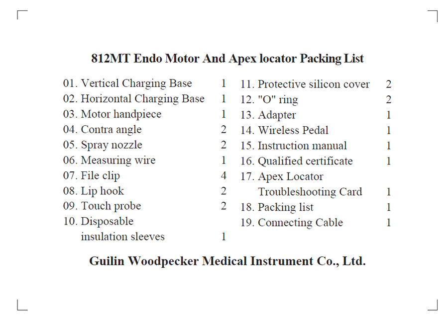 Woodpecker 812 MT EndoMotor by Dr Yoshi Terauchi