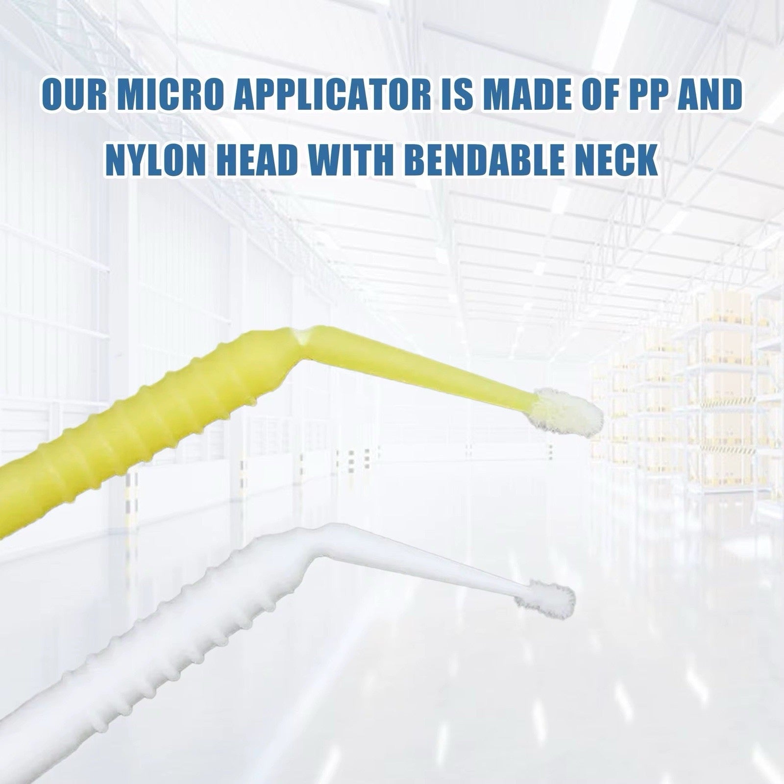 Disposable Micro Applicator Brush, Blue Super Fine 1.5mm, 400/Bx